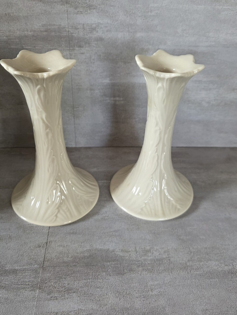 Vintage Lenox Classic Woodland Style Candle Holders New/Never Used